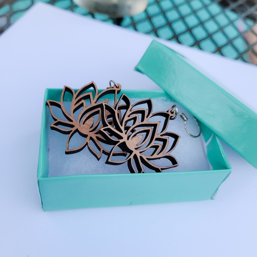 Lotus Flower Earrings